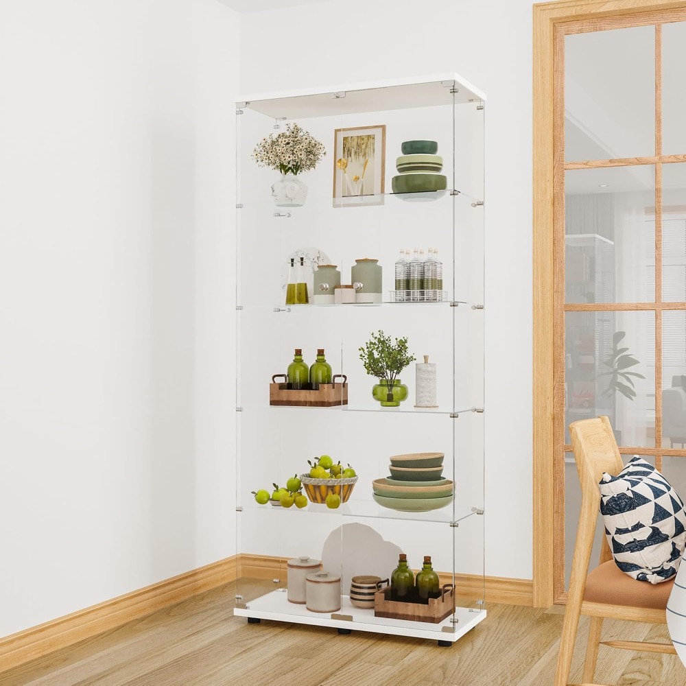 Glass Display Cabinet with LED - Glass Cabinet Display avis et prix