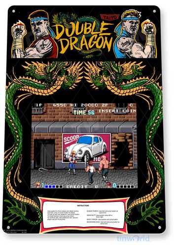 Double Dragon Arcade Sign, Cla - Arcade Games & Vending Llc avis et prix