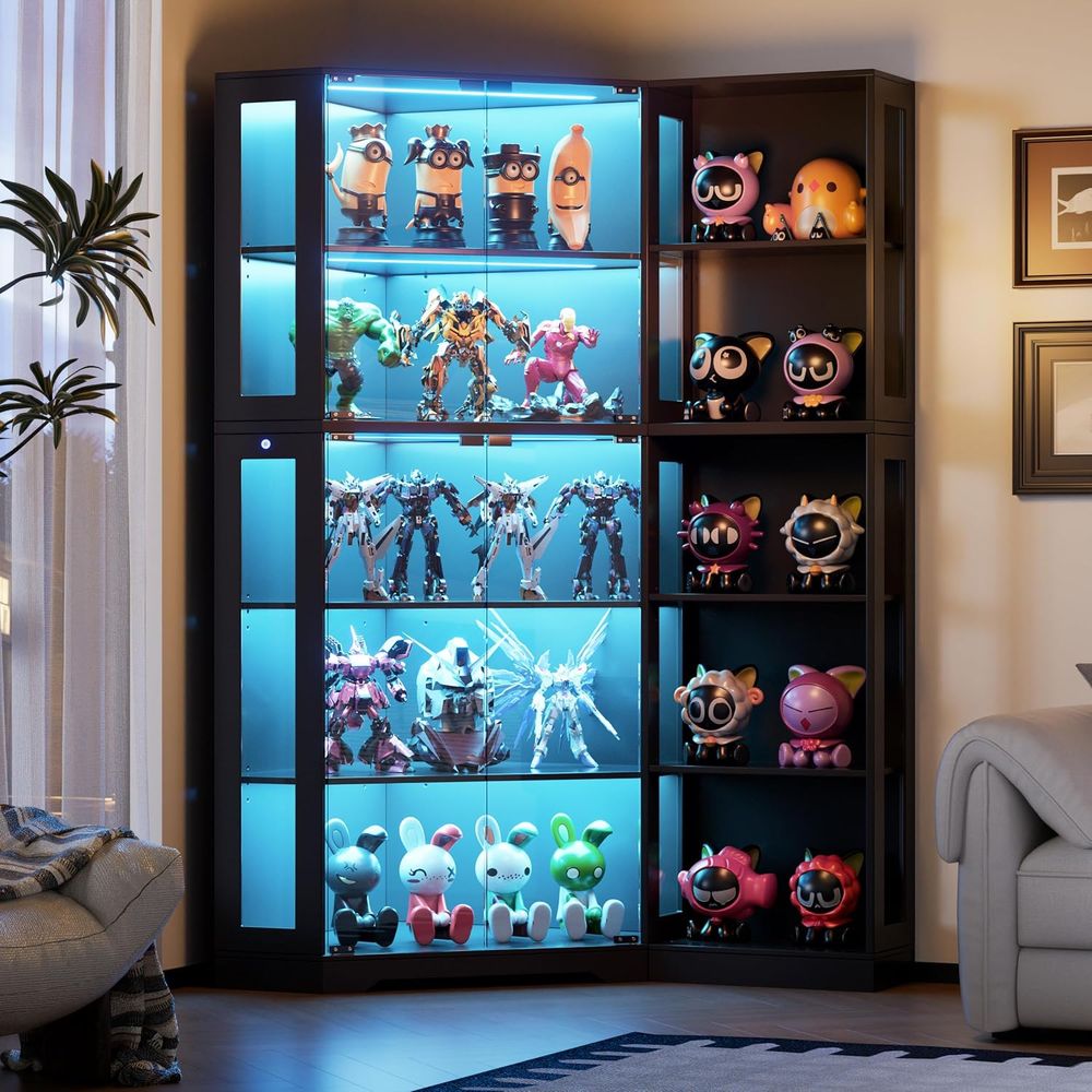 Black Glass Display Cabinet wi - Glass Cabinet Display avis et prix