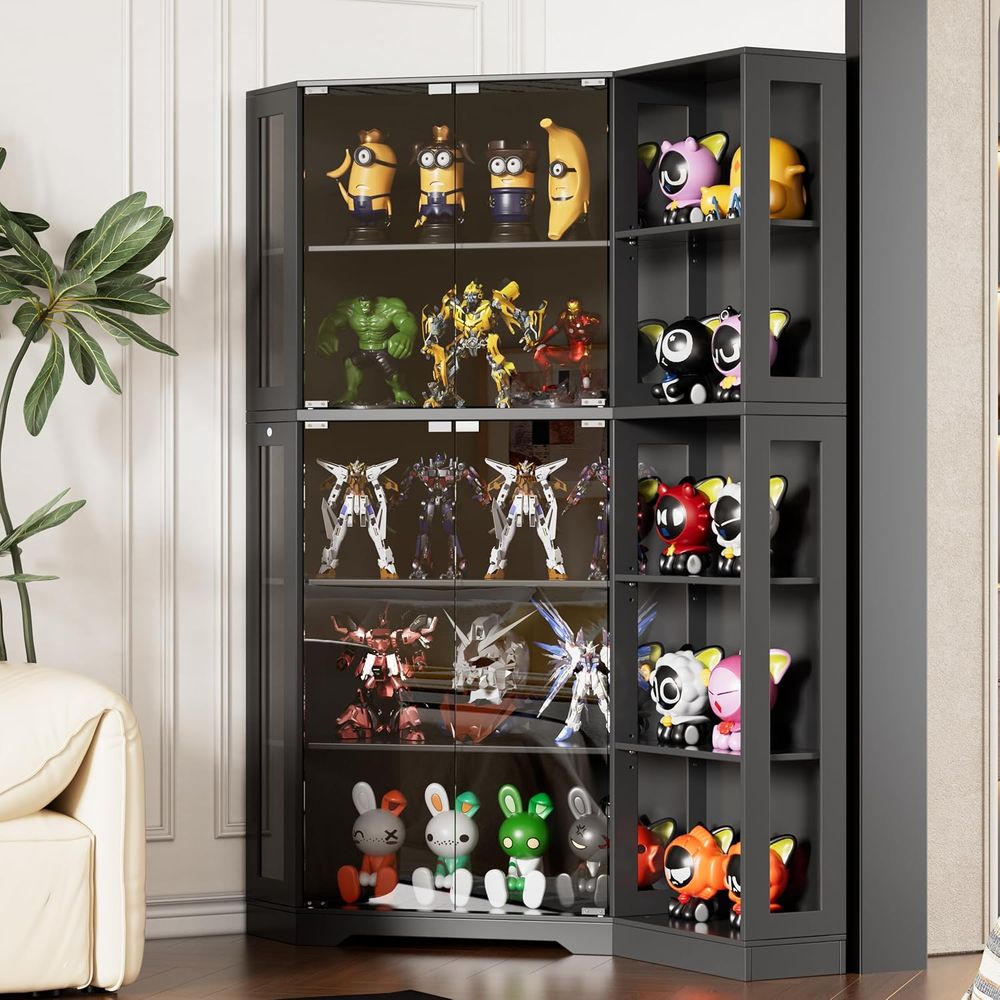Black Glass Display Cabinet wi - Glass Cabinet Display avis et prix