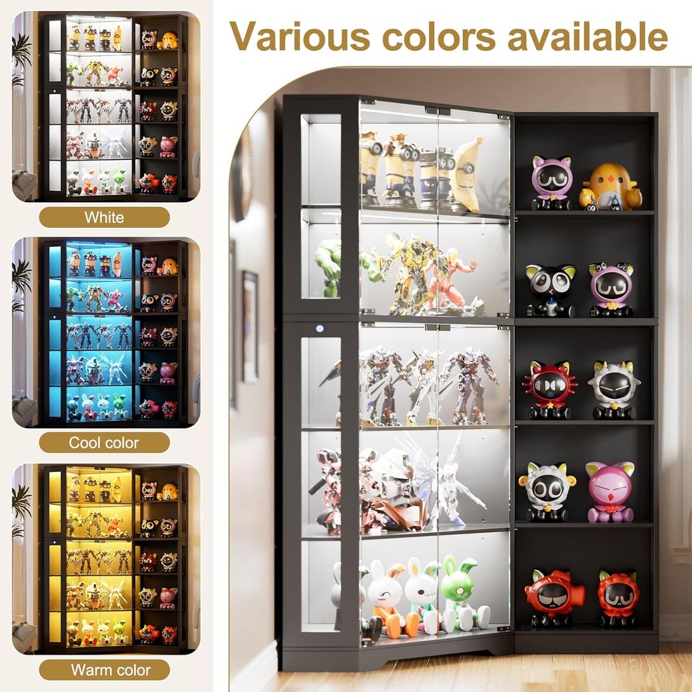 Black Glass Display Cabinet wi - Glass Cabinet Display avis et prix