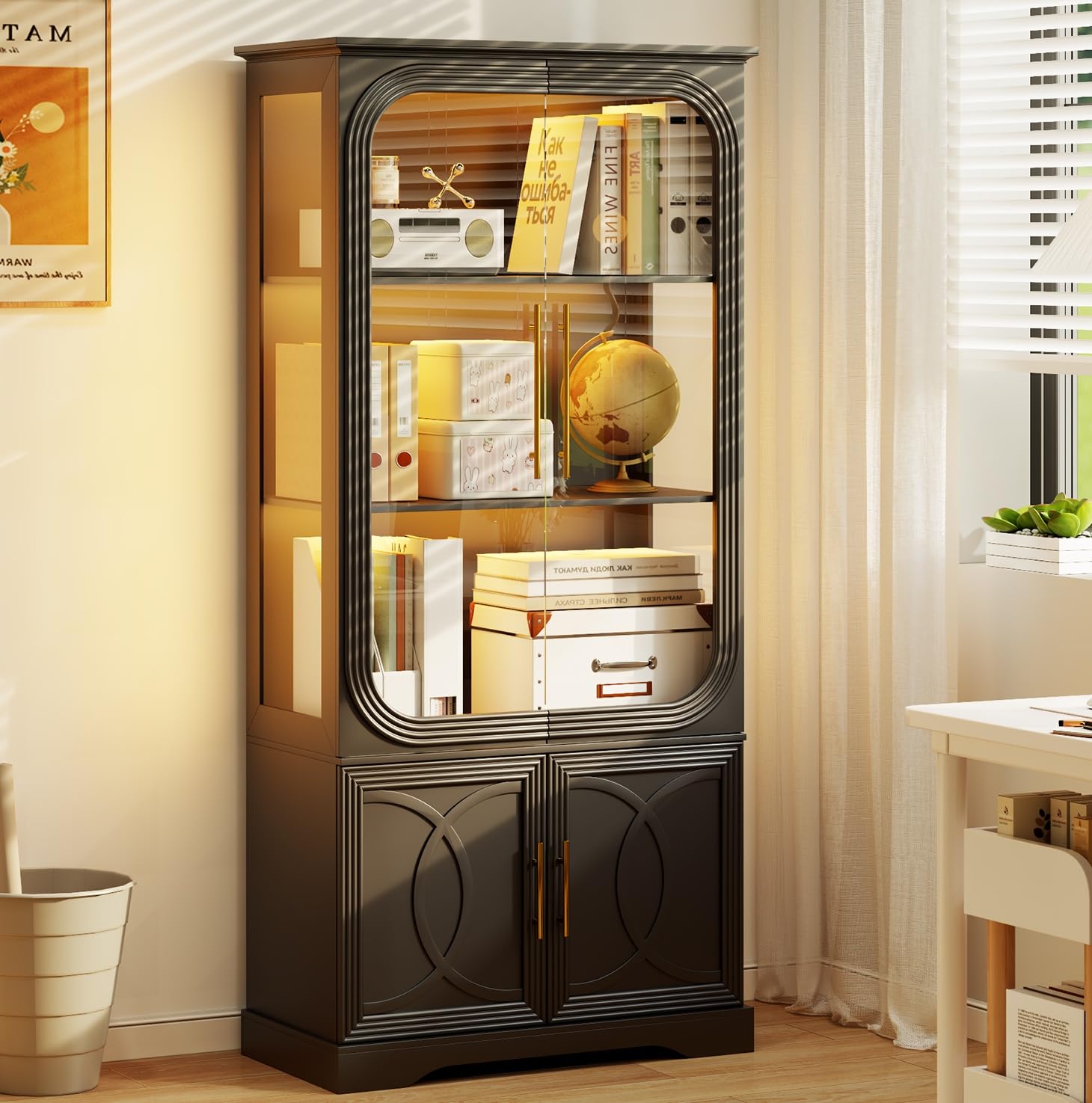 Display Curio Cabinet with Gla - Glass Cabinet Display avis et prix