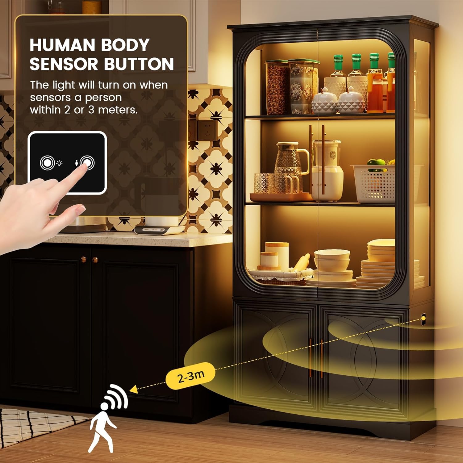 Display Curio Cabinet with Gla - Glass Cabinet Display avis et prix