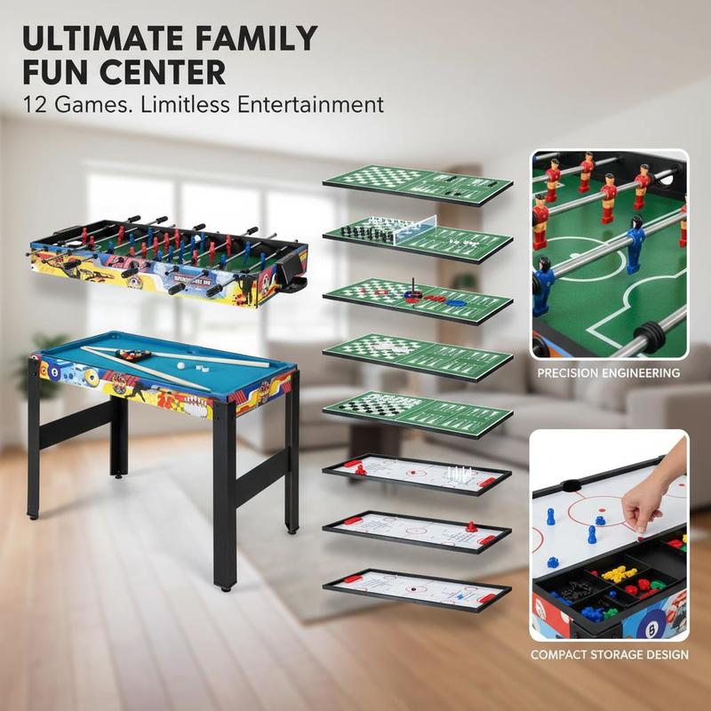 12-in-1 Combo Game Table Set w - Air Hockey Table avis et prix