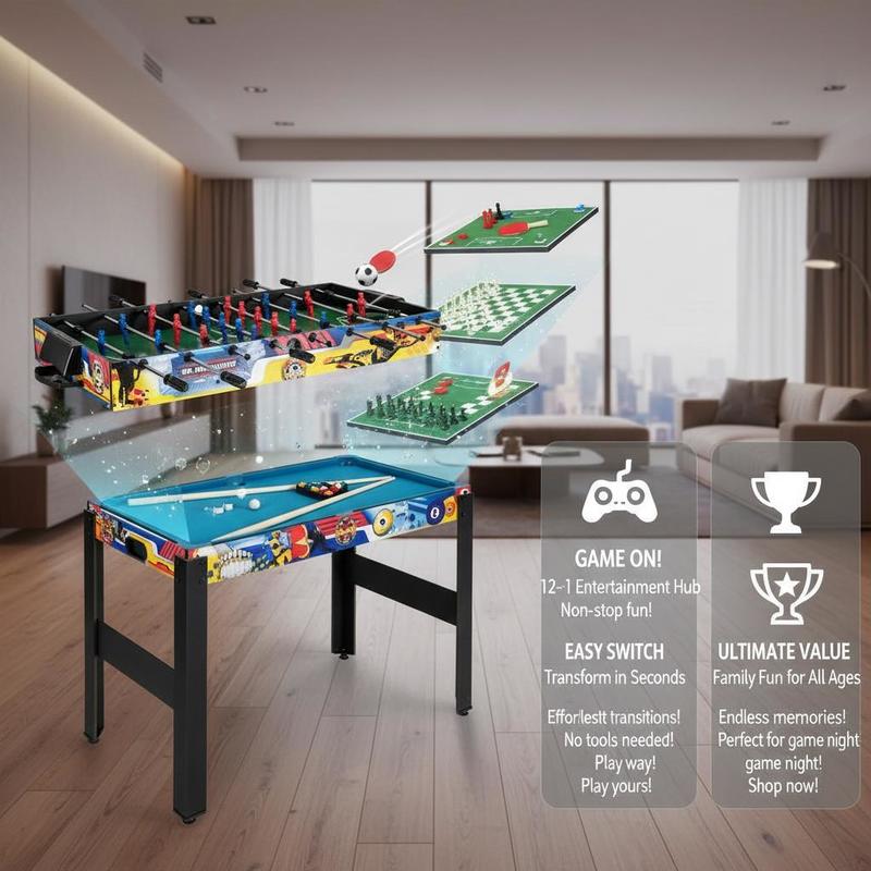 12-in-1 Combo Game Table Set w - Air Hockey Table avis et prix