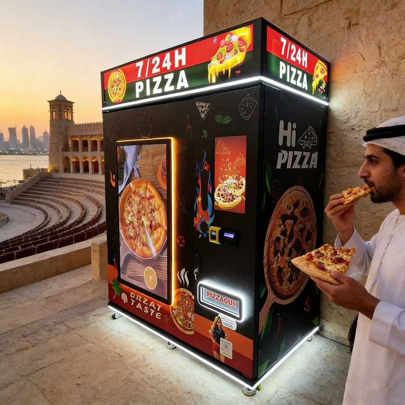 Custom Pizza Vending Machine S - Vending Machine Qr Code avis et prix