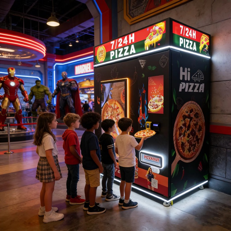 Custom Pizza Vending Machine S - Vending Machine Qr Code avis et prix