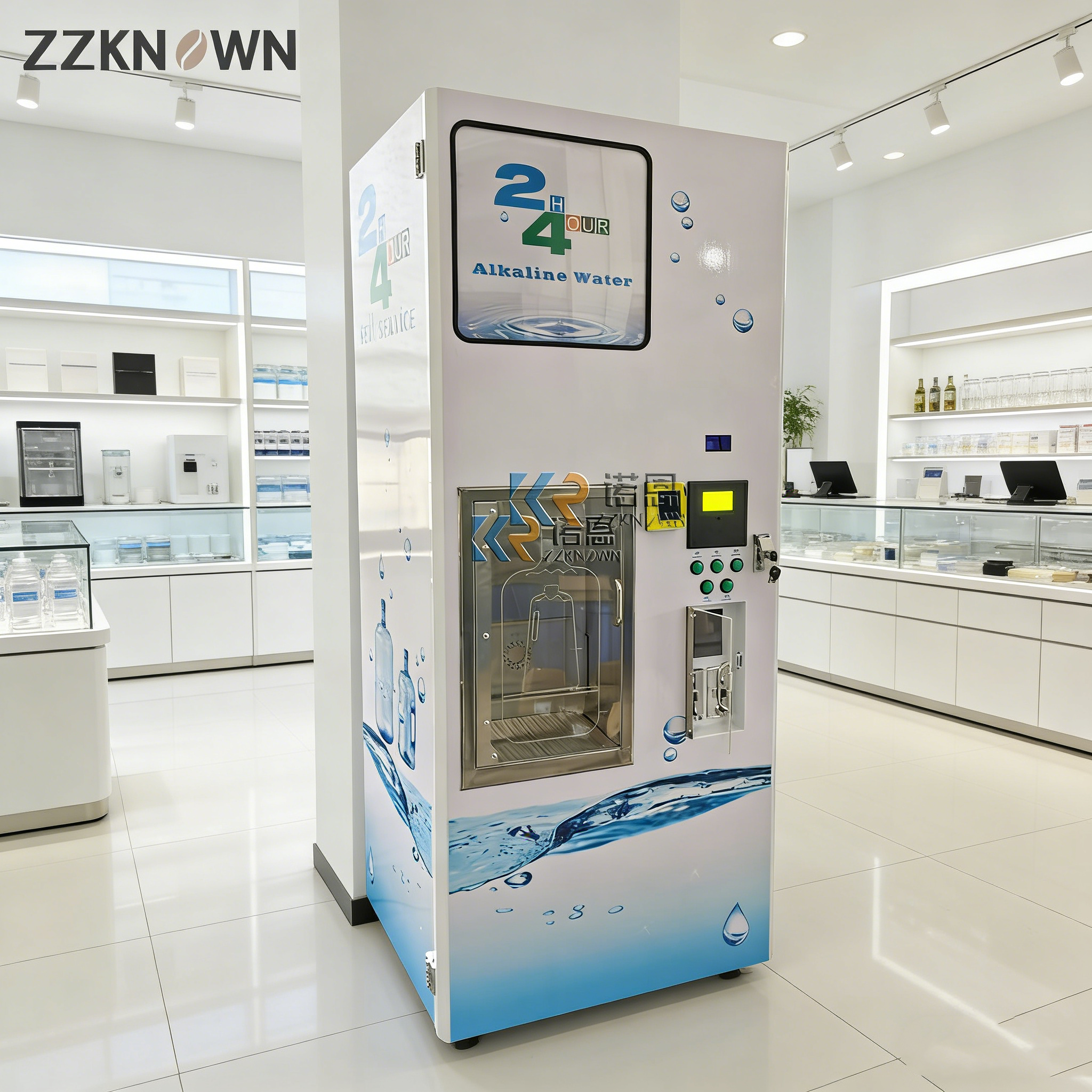 Customizable Ice and Water Ven - Vending Machine Qr Code avis et prix