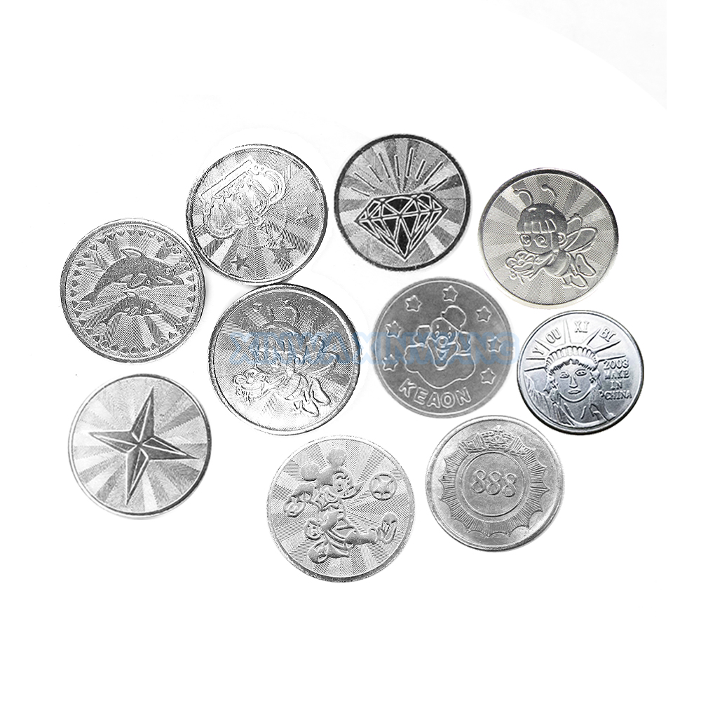 100PCS  Coins Tokens Stainless - Arcade Game Vending Machine avis et prix