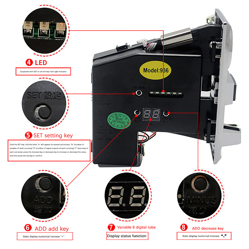 1Pc 616 Multi Coin Slot Accept - Arcade Game Vending Machine avis et prix