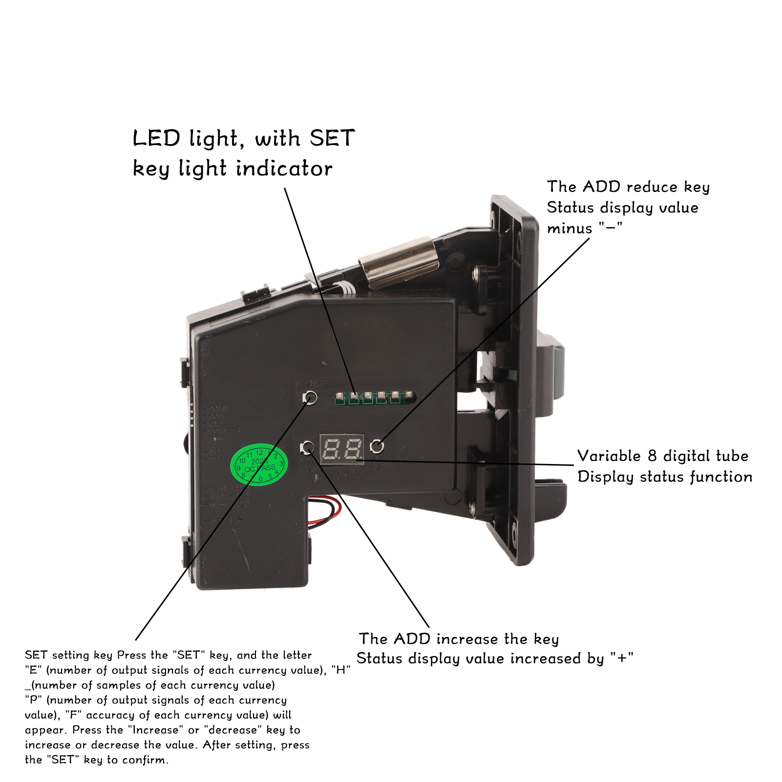 Coin Acceptor Support 6 Kinds  - Coin Acceptor Selector avis et prix