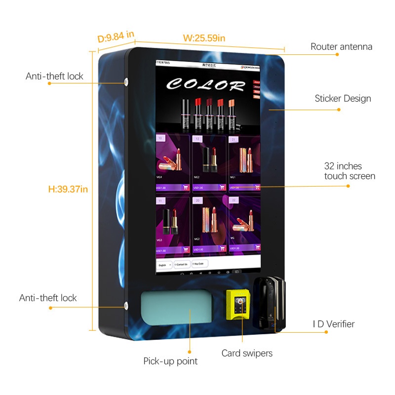 Export Wall-mounted Mini Cigar - Vending Machine Qr Code avis et prix