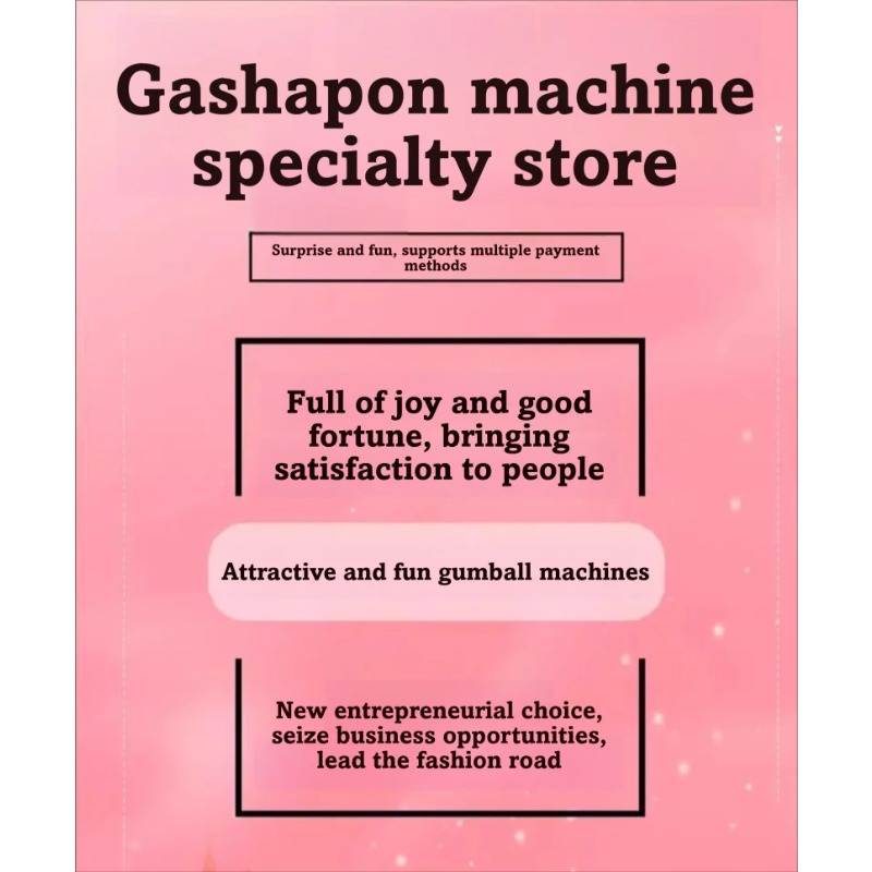 Commercial Large Gashapon Caps - Vending Machine Qr Code avis et prix