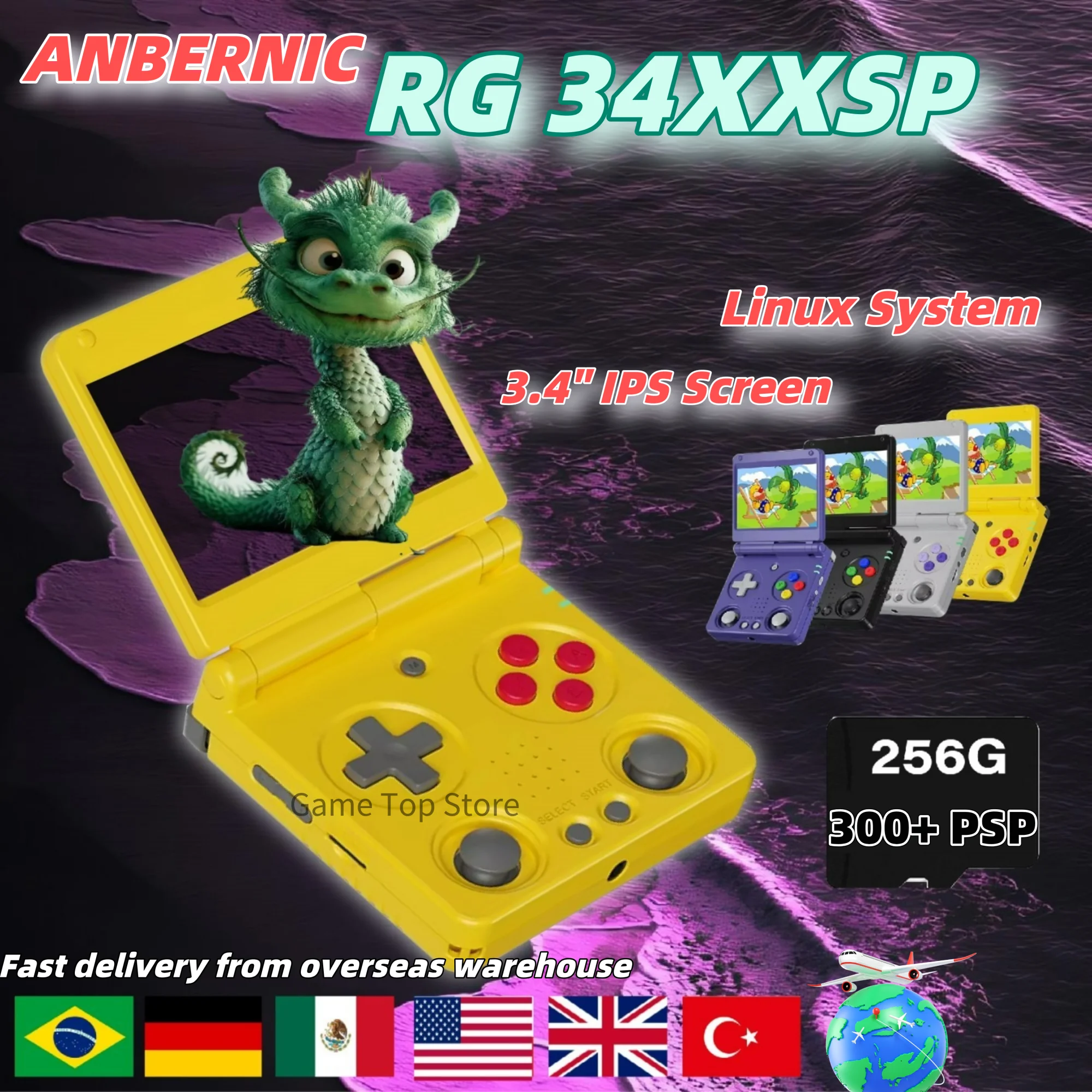 ANBERNIC RG34XXSP Retro Handhe - Arcade Vibes avis et prix