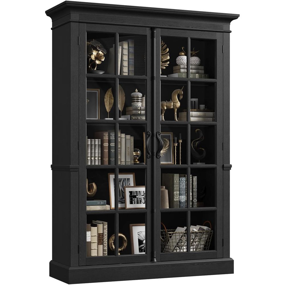 65 Tall Display Cabinet with A - Glass Cabinet Display avis et prix